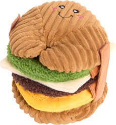 ZippyPaws Snufflerz Stacks Breakfast Sandwich Training Plush Dog Toy
