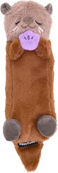 ZippyPaws Snooziez with Shhhqueaker Otter Plush Dog Toy