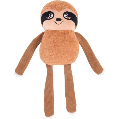 ZippyPaws ZippyPaws ecoZippy Sammy The Crinkle Sloth Squeaky Plush Dog Toy, Large