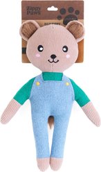 ZippyPaws ecoZippy Felt Friends Benjamin The Bear Squeaky Plush Dog Toy slide 2 of 6