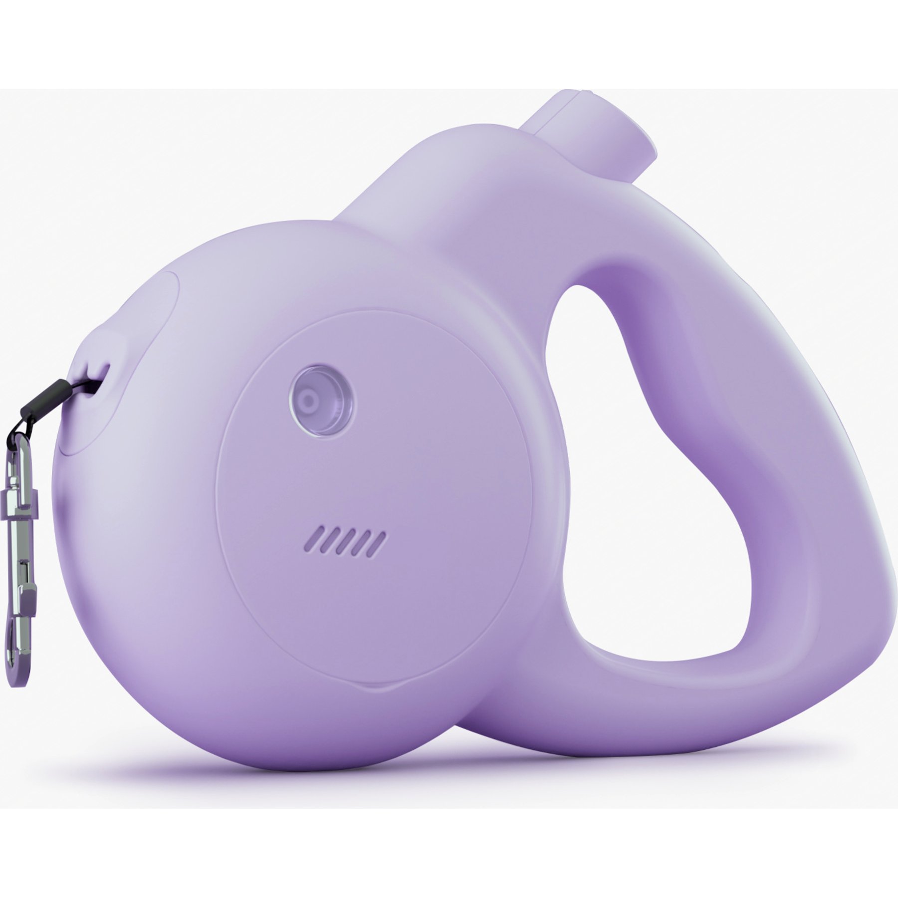 Barkly Personal Safety Alarm & LED Strobe Light Retractable Tape Dog Leash, Lilac, Small/Medium: 13-ft long, 3/8-in wide