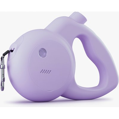 Barkly Barkly Personal Safety Alarm & LED Strobe Light Retractable Tape Dog Leash, Lilac, Small/Medium: 13-ft long, 3/8-in wide