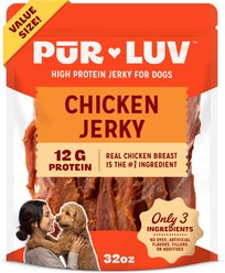 Pur Luv Whole Muscle Chicken Jerky Dog Treats, 32-oz pouch