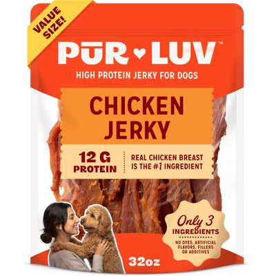 Pur Luv Pur Luv Whole Muscle Chicken Jerky Dog Treats, 32-oz pouch