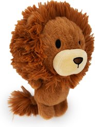 FurryFive Luxe by Giftable World Lumi Lion Bouncy Plush Dog Toy, Brown, 8-in