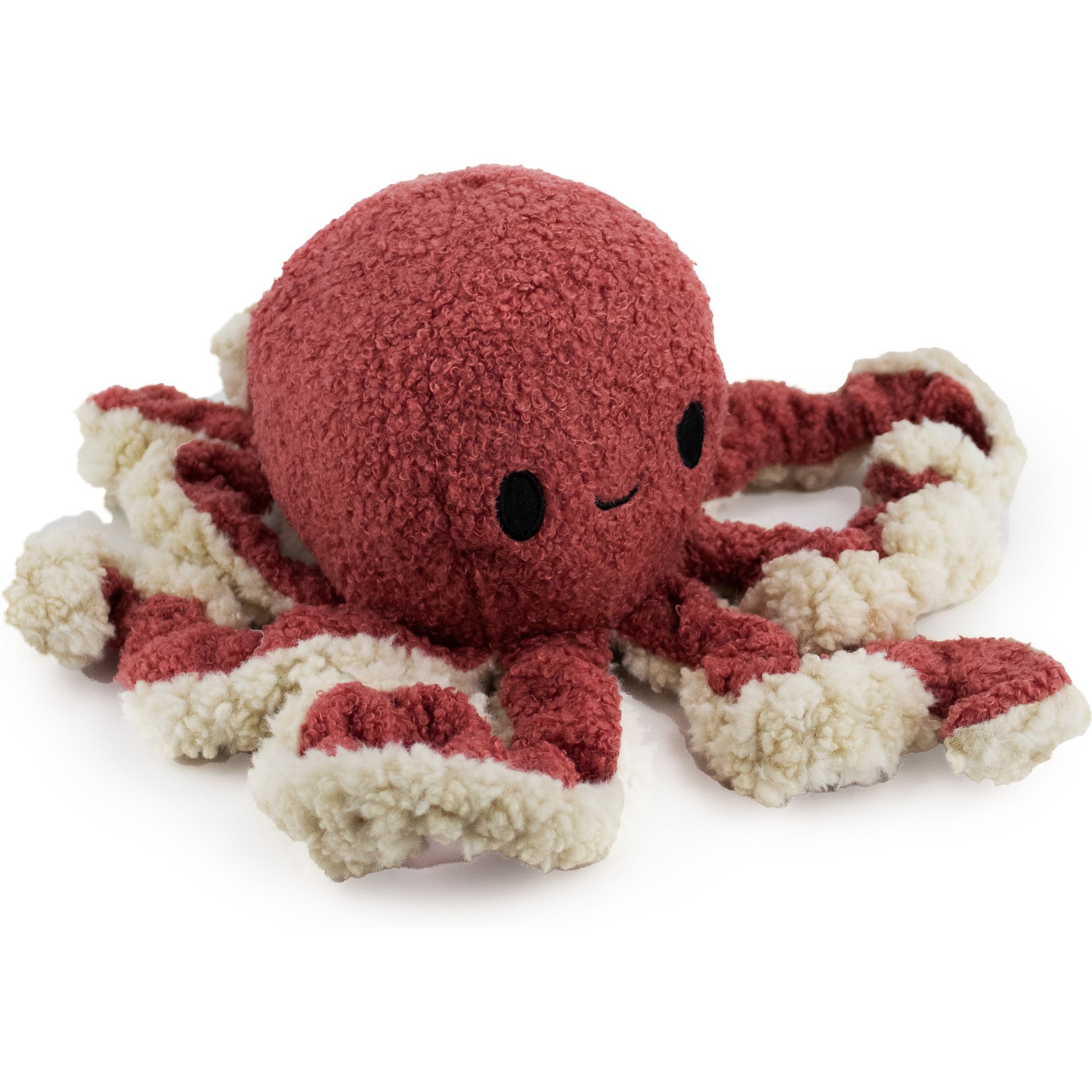 FurryFive Luxe by Giftable World Selene Octopus Squeaky Plush Dog Toy, Brick, 12-in