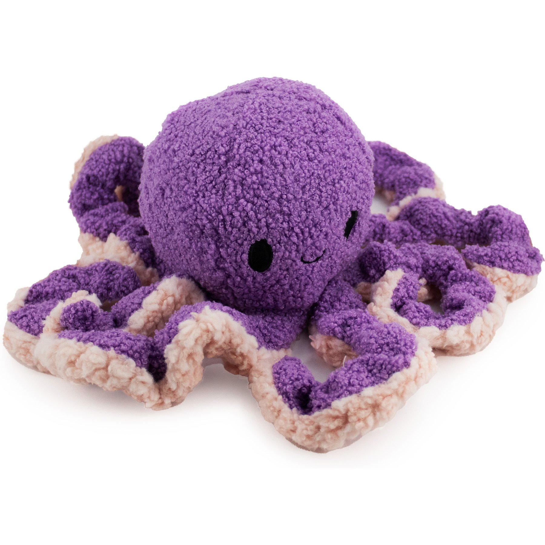 FurryFive Luxe by Giftable World Amethyst Octopus Squeaky Plush Dog Toy, Purple, 12-in