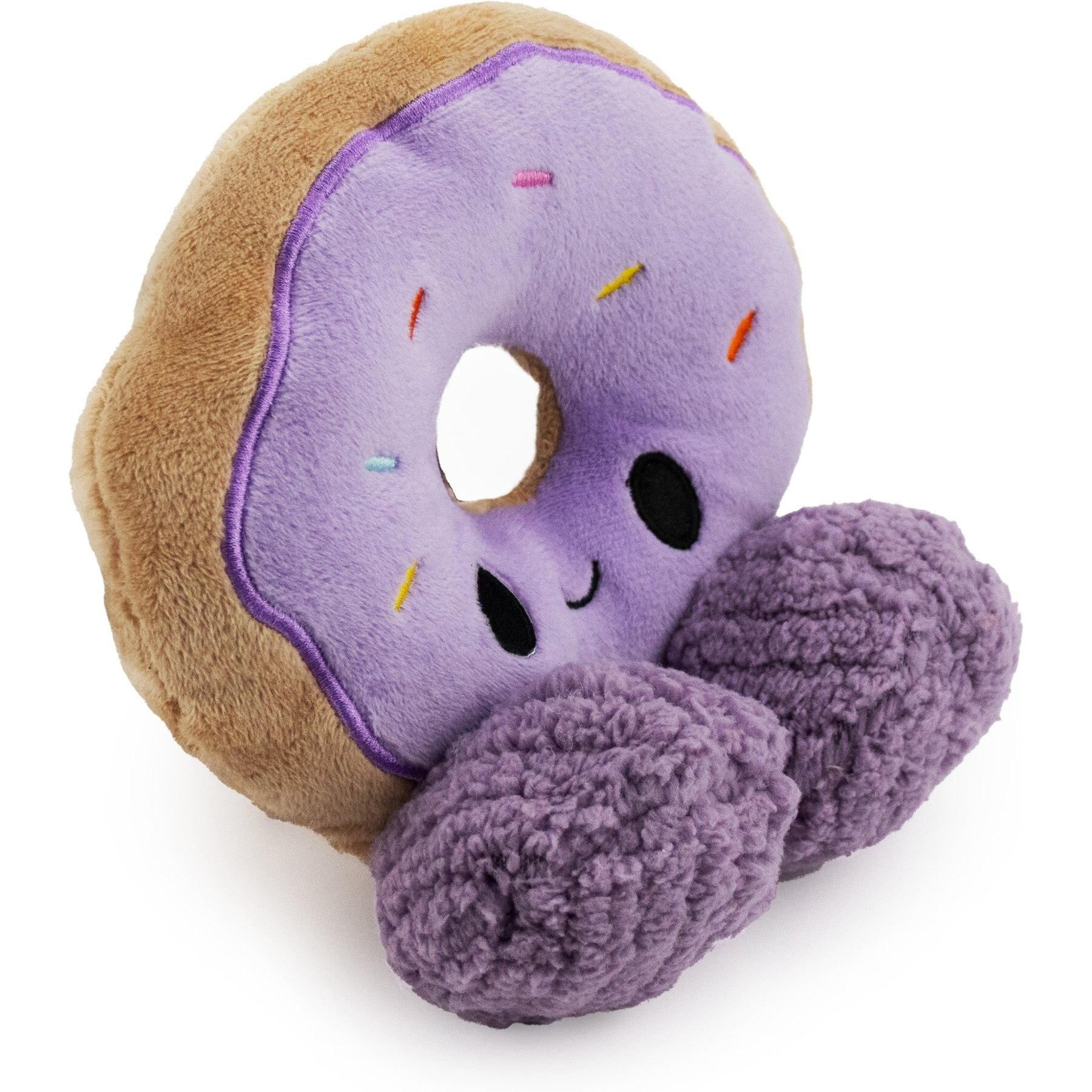 FurryFive Luxe by Giftable World Squinkle n' Sprinkles Squeaky Plush Dog Toy, Purple, 6-in