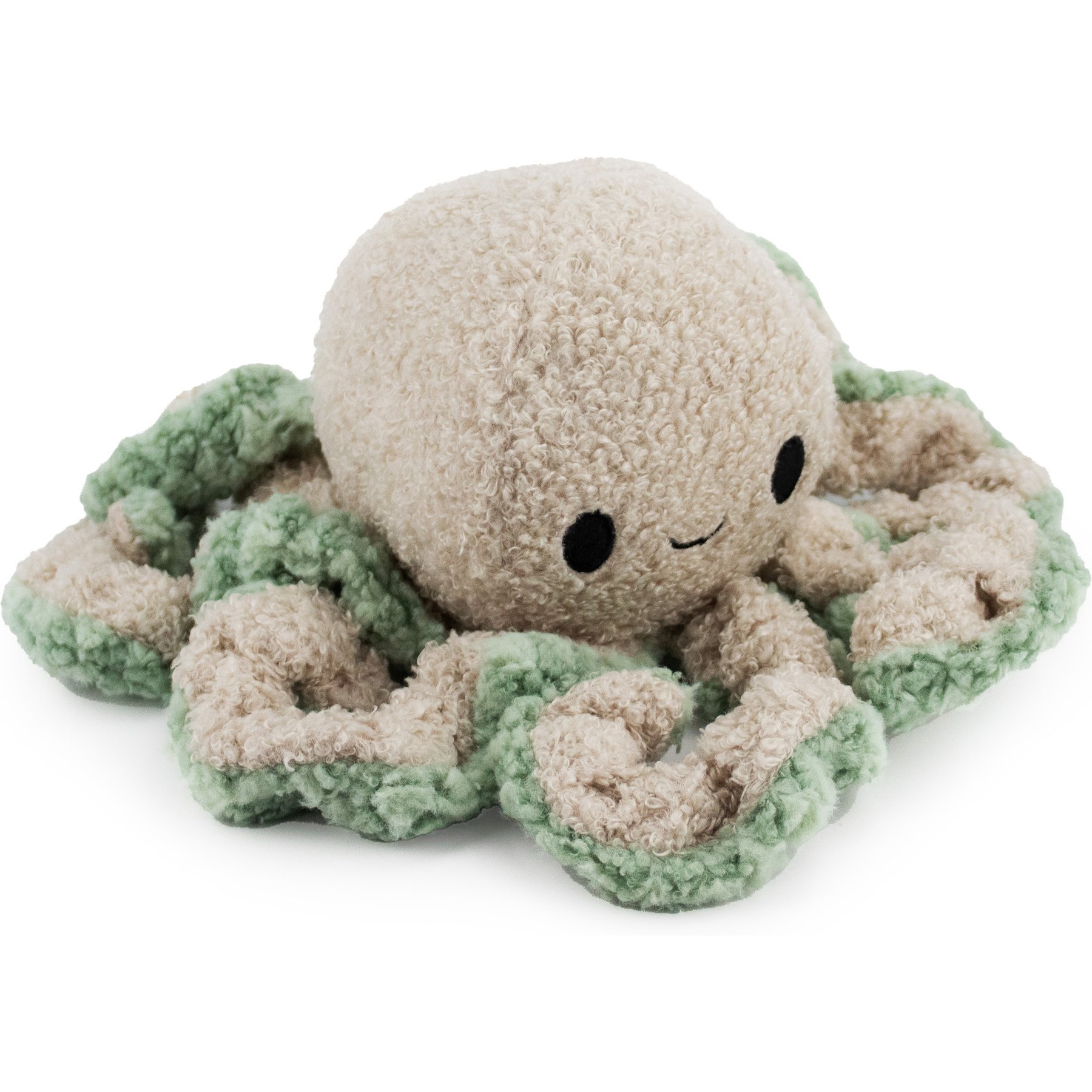 FurryFive Luxe by Giftable World Misty Octopus Squeaky Plush Dog Toy, Beige, 12-in