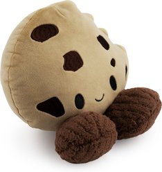 FurryFive Luxe by Giftable World Squinkle Chip Delight Squeaky Plush Dog Toy, Tan, 6-in