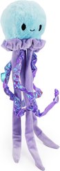 FurryFive Luxe by Giftable World Cressida Jellyfish Squeaky Plush Dog Toy, Blue, 18-in