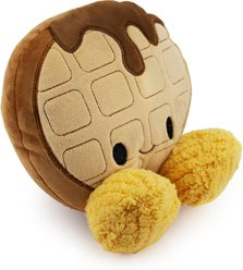 FurryFive Luxe by Giftable World Maple Squinkle Drizzle Squeaky Plush Dog Toy, Tan, 6-in