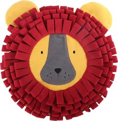 allforpaws Dig It Lion Snuffle Mat Hide & Seek Dog Toy, Red
