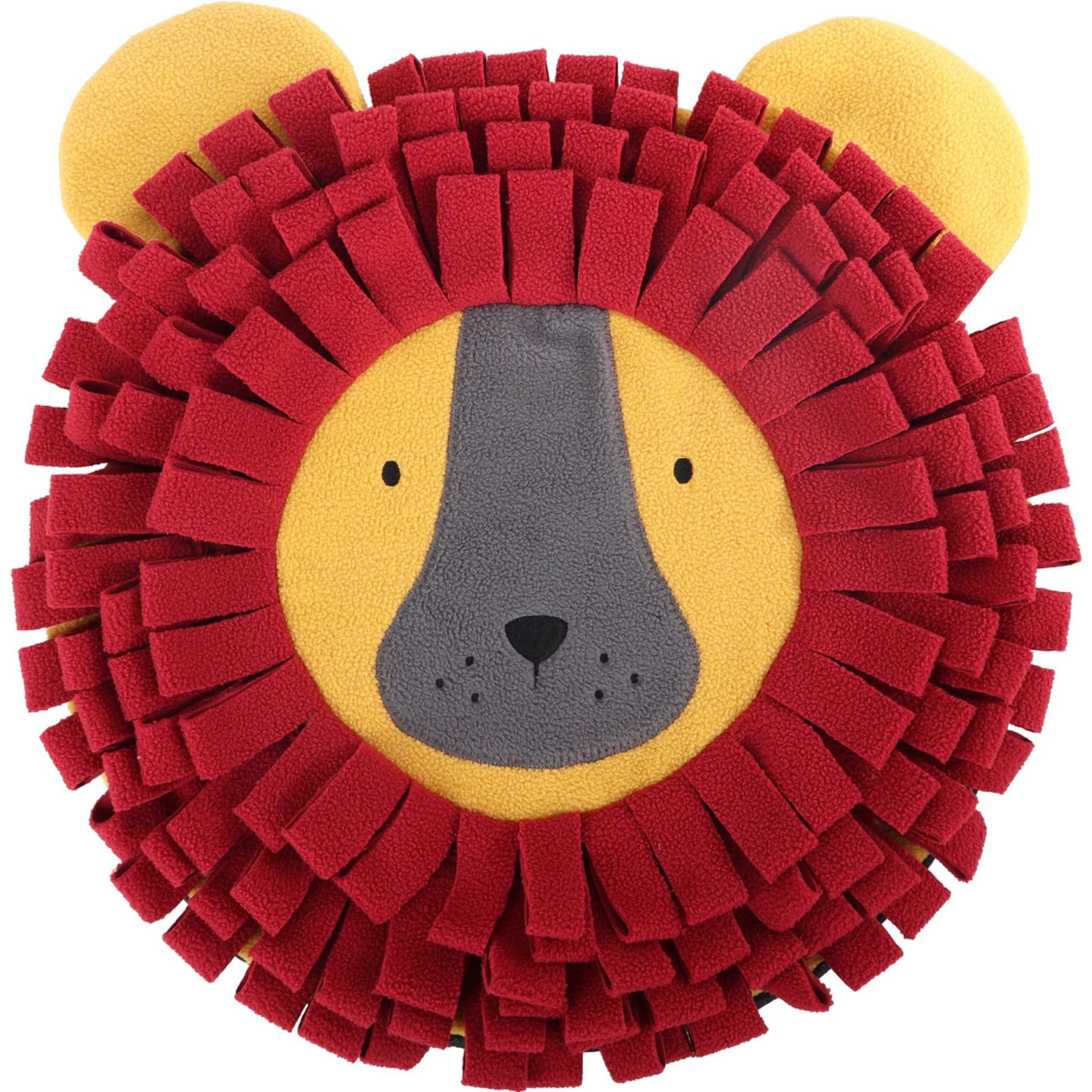 allforpaws Dig It Lion Snuffle Mat Hide & Seek Dog Toy, Red