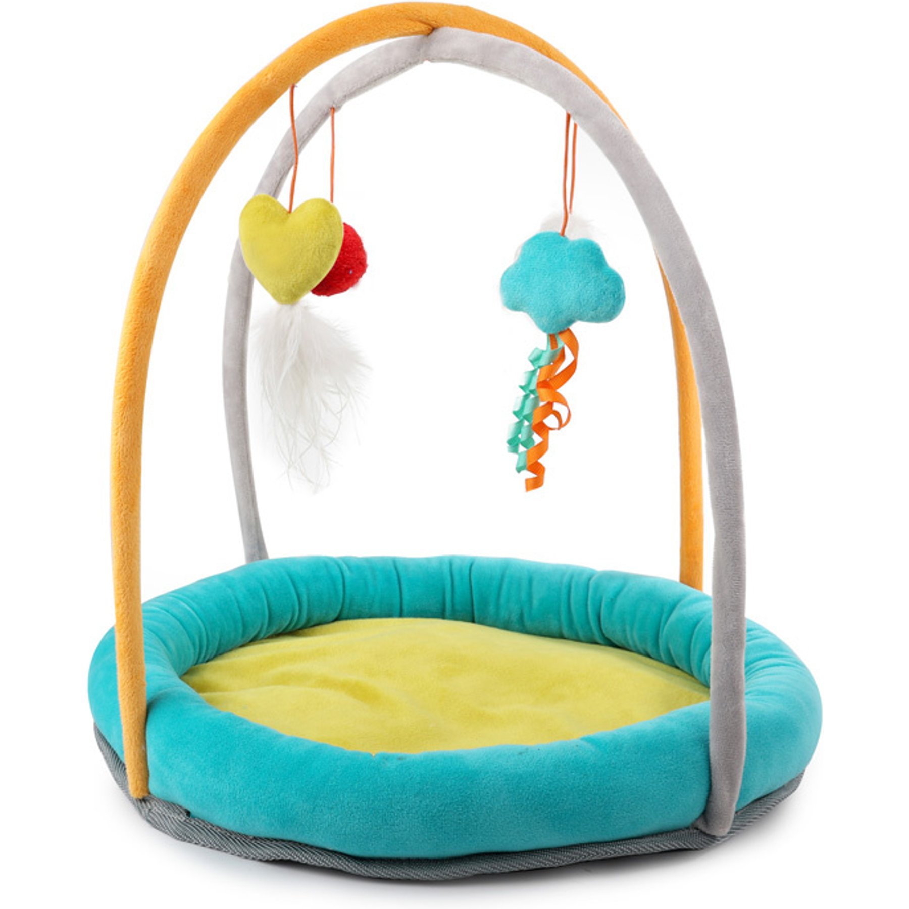 allforpaws Play Gym Cat Toy, Multicolor