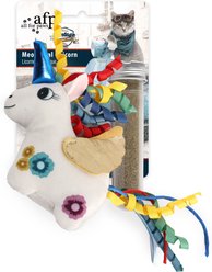 allforpaws Vintage Meowgical Unicorn Plush Cat Toy, Multicolor
