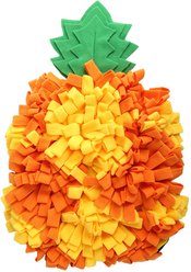 allforpaws Dig It Pineapple Snuffle Mat Hide & Seek Dog Toy, Orange