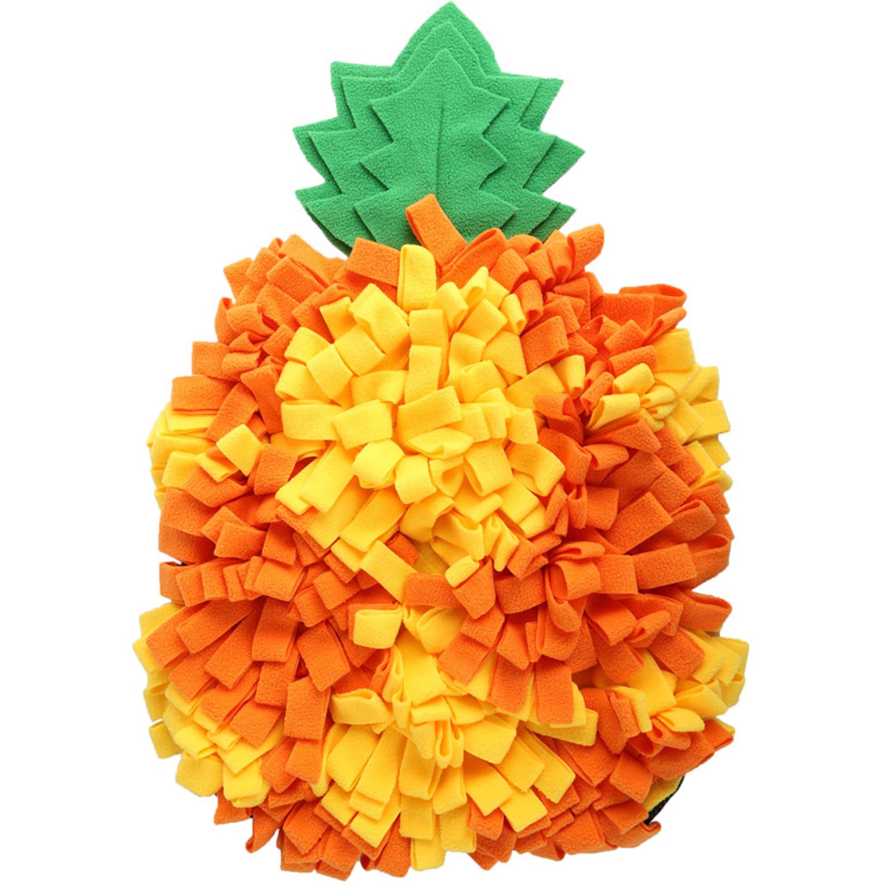 allforpaws Dig It Pineapple Snuffle Mat Hide & Seek Dog Toy, Orange