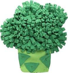 allforpaws Dig It Broccoli Snuffle Mat Hide & Seek Dog Toy, Green
