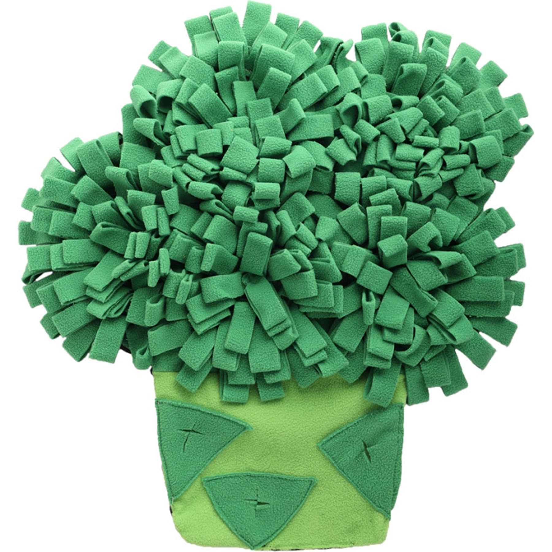 allforpaws Dig It Broccoli Snuffle Mat Hide & Seek Dog Toy, Green