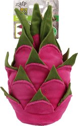 allforpaws Dig It Dragon Fruit Hide & Seek Dog Toy, Red