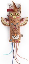 allforpaws Dreamcatcher-Styled Totem Pole Kicker Cat Toy, Brown