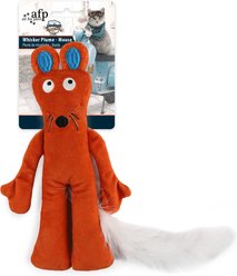 allforpaws Vintage Whisker Plume Mouse Plush Cat Toy, Orange
