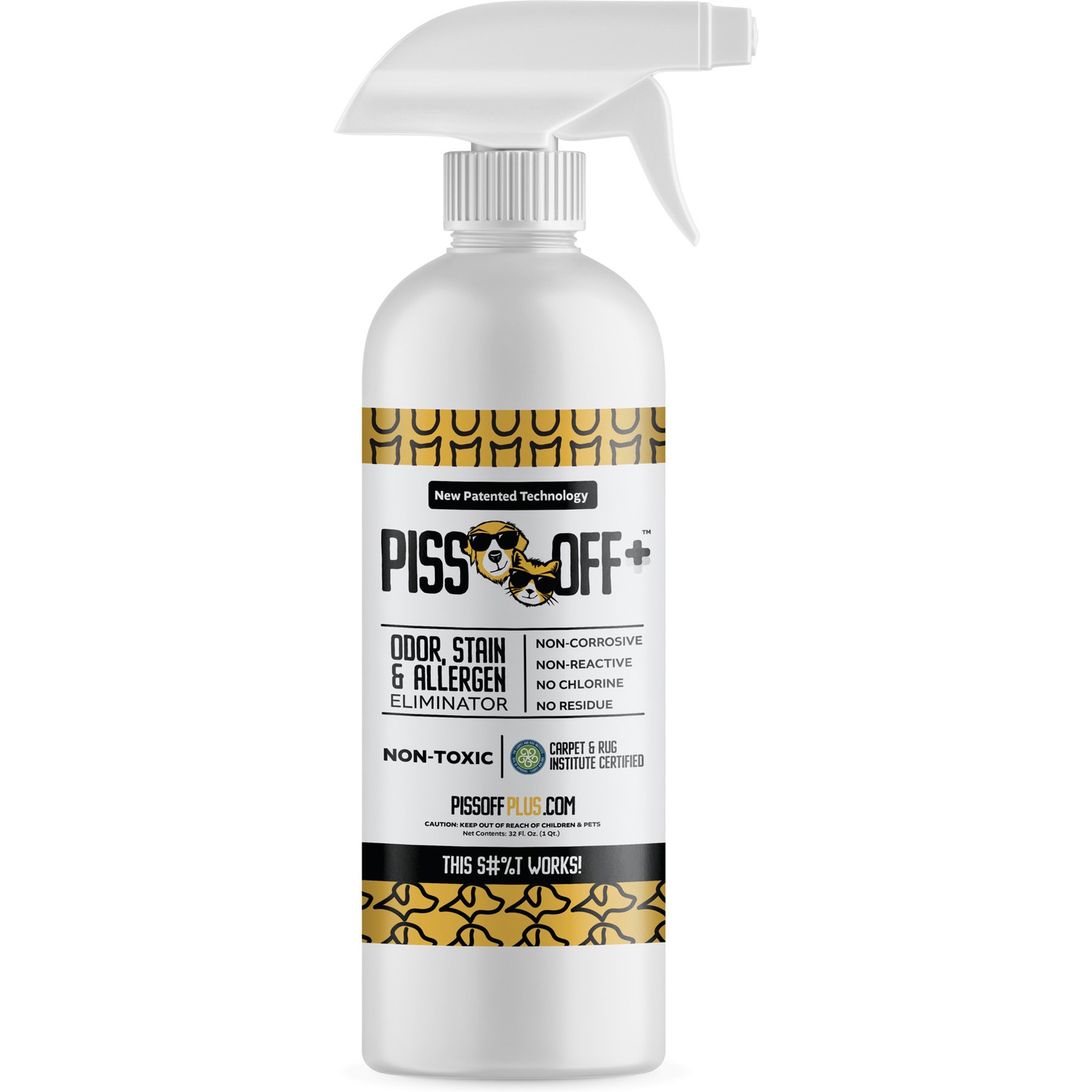PISS OFF+ Odor Stain & Allergen Eliminator, 32-fl oz spray bottle