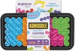 Brightkins Kanoodle Non-Skid Dog Edition Lick Mat, Multicolor, Small