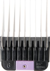 Wahl #6 Stainless Steel Detach Blade Dog Comb, Black/Light purple, 19 mm
