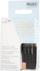Wahl #4 Stainless Steel Detach Blade Dog Comb, Black/Orange, 13 mm slide 2 of 2