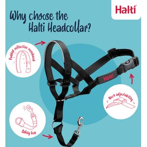 Halti Nylon Padded No Pull Dog Headcollar, Size 3: 15.5 to 21-in neck