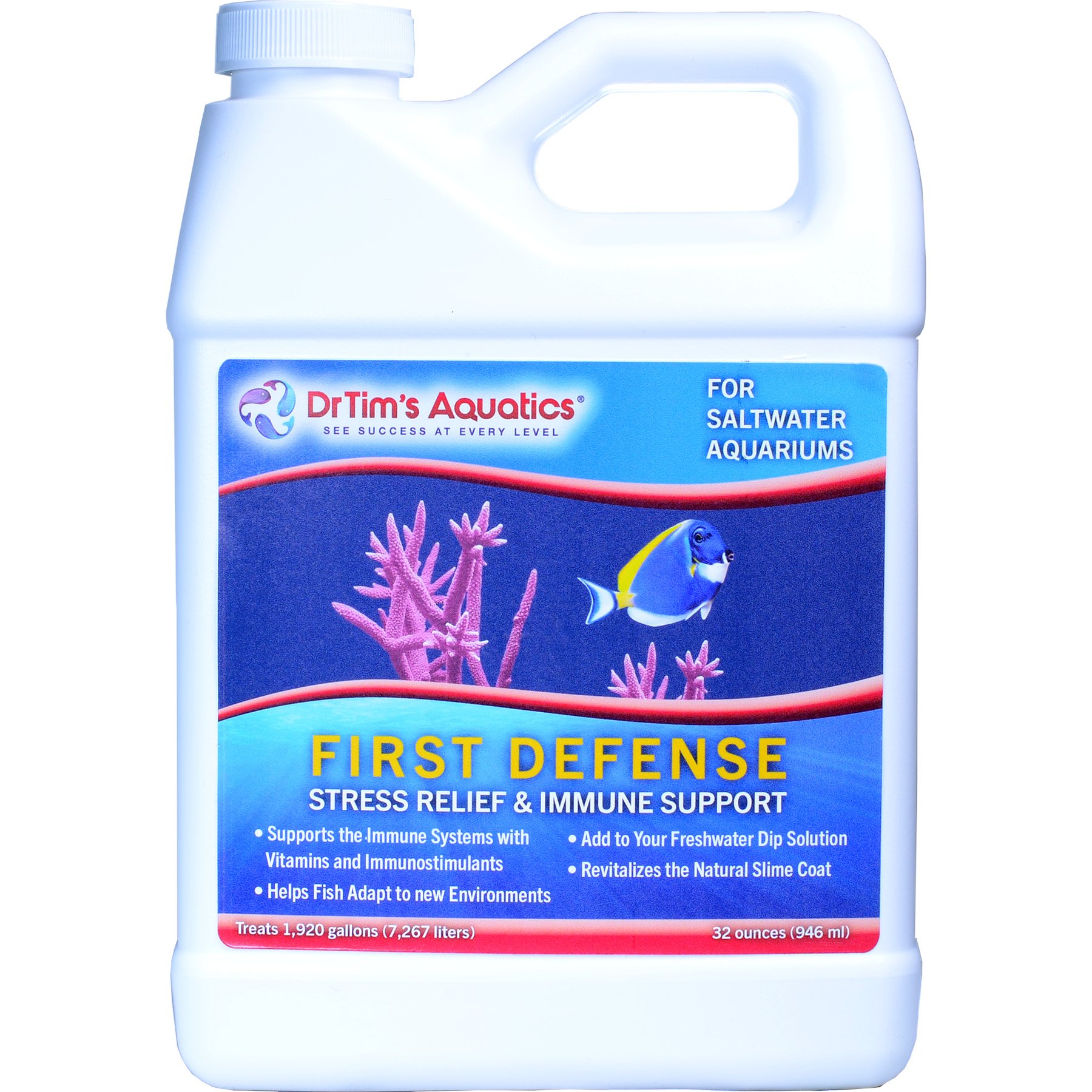 DrTim's Aquatics First Defense Saltwater Aquarium Cleaner, 32-fl oz bottle
