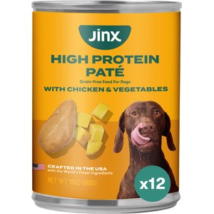 JINX Chicken & Vegetables Recipe Grain-Free Wet Dog Food, 13-oz