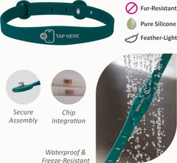 Furlegs TapSafe Dual-Stage Breakaway Smart ID & Medical Alert Cat Silicollar, Cloud White, Max slide 2 of 8