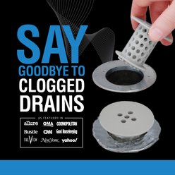 TubShroom Revolutionary Pet Bath Tub Drain Protector Hair Catcher & Strainer, Snare Gray slide 2 of 7