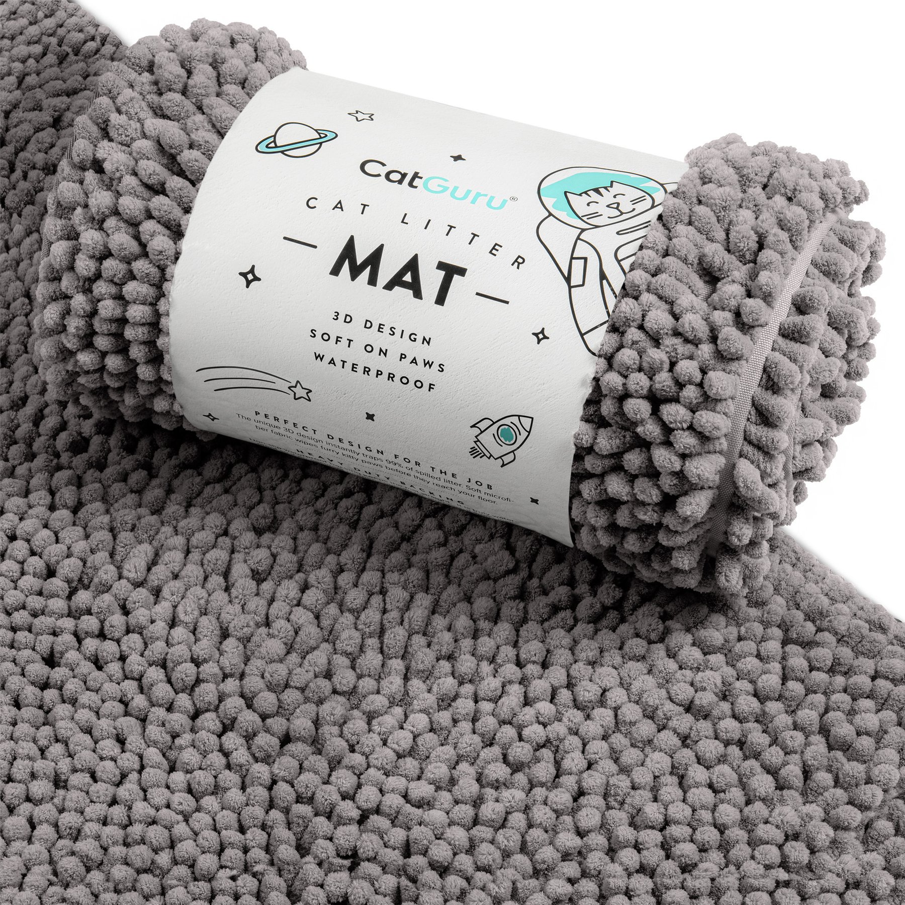 CatGuru Cat Litter Mat, Dark, XX-Large
