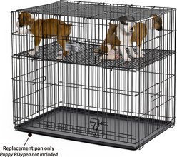 MidWest Homes for Pets Model 224-05 & 224-10 Puppy Playpen Replacement Tray, Black, Small slide 2 of 2