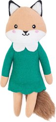 ZippyPaws ecoZippy Felt Friends Felicity The Fox Squeaky Plush Dog Toy