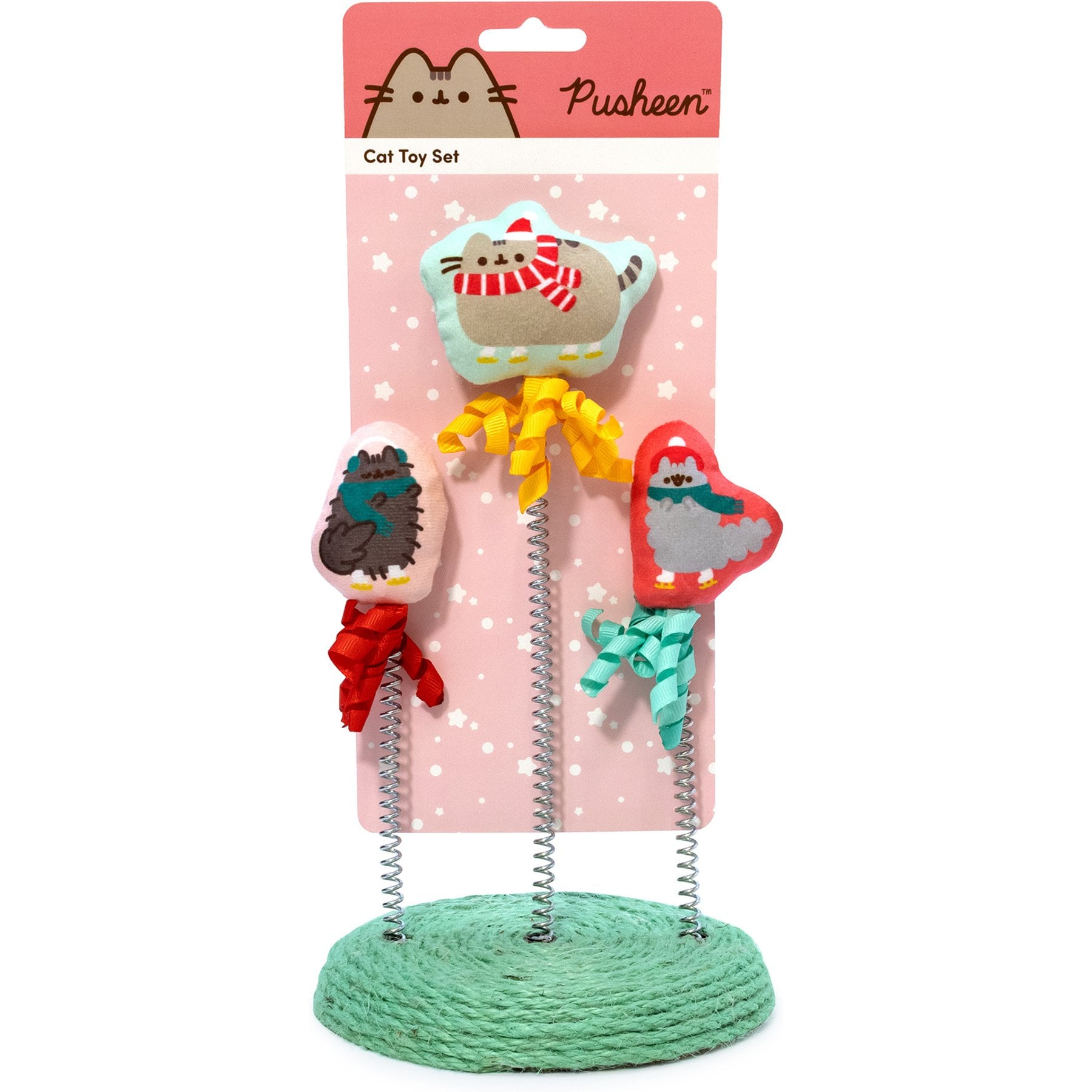 CultureFly Pusheen Wobbler Set V1 Plush Cat Toy, Pink, One Size
