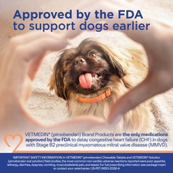 Vetmedin (pimobendan) Chewable Tablets for Dogs, 50 tablets, 1.25-mg slide 2 of 9