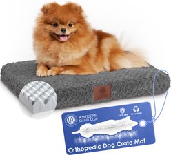 American Kennel Club AKC Orthopedic Dog Crate Mat, Blue Gray, 24-in slide 1 of 7