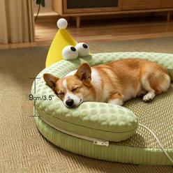 LAIRIES Oval Design Cooling Mat Dog & Cat Bed, Green, Medium slide 2 of 6