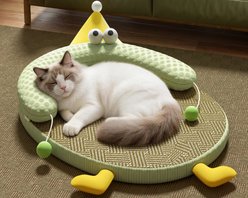LAIRIES Oval Design Cooling Mat Dog & Cat Bed, Green, Medium
