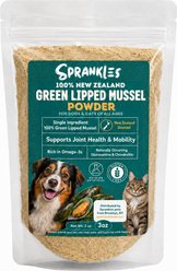 Sprankles Green Lipped Mussle Powder Hip & Joint Support Supplement for Dogs & Cats, 3-oz
