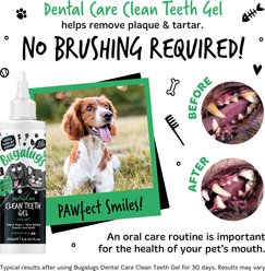 Bugalugs Pet Care Dental No Brushing Plaque Removal Dog Dental Gel, 200-mL slide 2 of 6