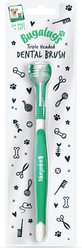 Bugalugs Pet Care Triple Headed Dog Toothbrush