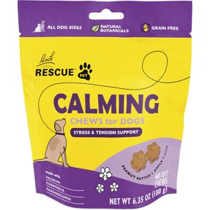 RESCUE Chews Calming Supplement for Dogs, 60 count