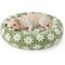 Show in main carousel: Lesure Calming Cute Modern Plush Jacquard Shaggy Orthopedic Anti-Slip Donut Dog & Cat Bed with Removable Cover, X-Large, Green slide 1 of 9