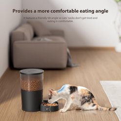 IMIPAW Automatic Programmable Cat & Dog Feeder, 3-L, Black slide 2 of 9